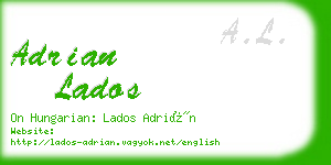 adrian lados business card